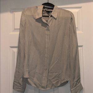 Theory silk dress shirt size M